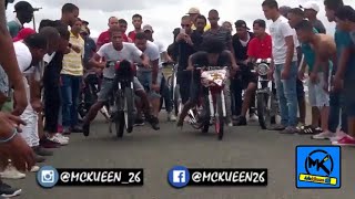 Carrera de motores callejera en RD  Gacela 200cc  Super Gato 200cc 2019 [upl. by Nylarak701]