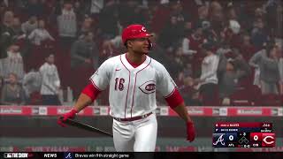 Atlanta Braves vs Cincinnati Reds Game 153162 MLB THE SHOW 24 [upl. by Adnawahs883]