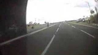 Skydiver Swoops Under Freeway Bridge  Awesome [upl. by Casteel261]