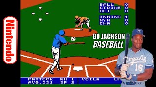 Bo Jackson Baseball 1991 Nintendo ⚾NES Sports Game retrogaming nes baseball [upl. by Akirre327]