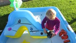 Fun Water Playground and Plastics Balls Ball Pit Fun [upl. by Furmark265]