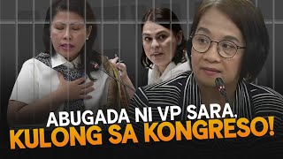 Kulong ang Abugada ni VP Sara Duterte matapos salungatin ang proceedings ng Kongreso kugnay sa [upl. by Asel]