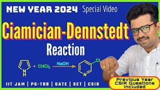 Ciamician Dennstedt Reaction│Mechanism│Pyrrole to 3Chloropyridine│CSIR│GATE Chemistry│Rearrangement [upl. by Bartholomeo]