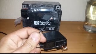 CARGA BATERIA de MOTO en CASA con cargador de CELULAR [upl. by Aiciles]