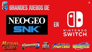 5 grandes juegos de NEO GEO en Nintendo SWITCH [upl. by Asnerek]