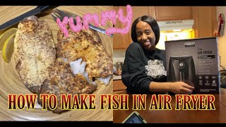 HOW TO MAKE FISH IN AIR FRYER BELLA AIR FRYER REVIEWTASTE TEST [upl. by Cruce]