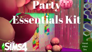 Building A Room With The Sims 4 Party Essentials Kit SPEED BUILD [upl. by Charlot]