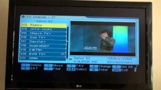 How to retune a SONYSTAR SRT8898set top box for Christian Satellite TV [upl. by Trudey]