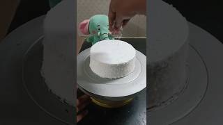 Desiccated coconut se banao cake decoration💡🤩trending viral shortsfeed [upl. by Leehar340]