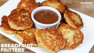 Breadfruit Fritters  Easy Breadfruit Recipe [upl. by Cedar]