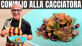 CONIGLIO ALLA CACCIATORA Come lo fa Mamma Fiorella  Ricetta di Chef Max Mariola [upl. by Imena]