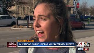 Social events for KU frats temporarily suspended [upl. by Nelaf]