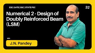 Numerical 2  Design of Doubly Reinforced Beam LSM  Diploma Civil  Lecture 32 [upl. by Thad]