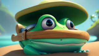 Captain Froggys Treasure Hunt Across Tiny Islands  Children story song funny [upl. by Mcintosh]