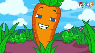 கேரட்  Carrot in Tamil Pre School Animated Educational Videos For Kids  Boho kidz TV [upl. by Ainocal37]