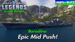 Epic Mid Push Borodino World Of Warships Legends [upl. by Etienne254]