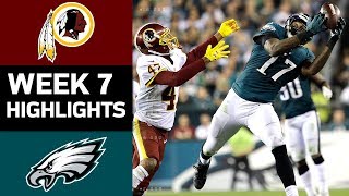 Redskins vs Eagles  NFL Week 7 Game Highlights [upl. by Ajin]