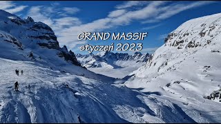 2023 Narty Francja Grand Massif UHD  4K [upl. by Odnumde]