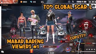 TOP GLOBAL SCAR MABAR BARENG VIEWERS PALA AUTO COPOTT  FREE FIRE INDONESIA [upl. by Carolus603]