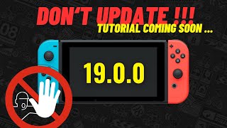 Nintendo Switch 1900 Update is out Do not update for now  Nintendo Switch Jailbreak [upl. by Kutzenco]