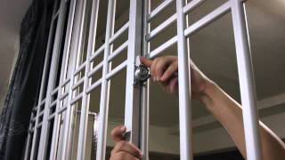 How aluminium window grilles can be open easily [upl. by Eidok]