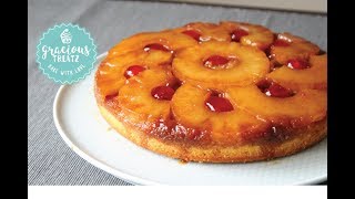 Pineapple Upside Down Butter Cake Easy [upl. by Ragland]