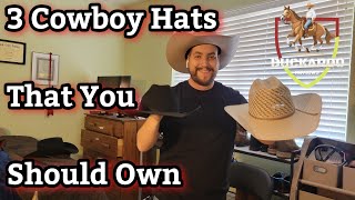 Three Cowboy Hats That You Should Own to Stand Out [upl. by Clough]