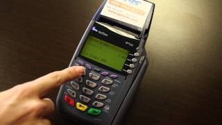 VeriFone Vx510  Instructions amp How To Use Your Credit Card Machine [upl. by Darrick]