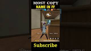 Copy Name Mast in Freefire 🔥 shorts viralvideo trending ff [upl. by Ecinev]