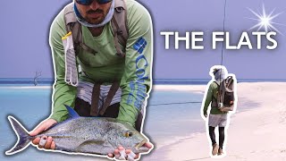 Insane Fishing Action On The Sand Flats Maldives On The Fly Episode 4 [upl. by Lyell]