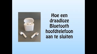 Hoe een draadloze Bluetooth hoofdtelefoon aan te sluiten [upl. by Qirat683]