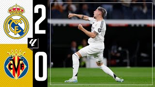 HIGHLIGHTS  Real Madrid 20 Villarreal  LaLiga 202425 [upl. by Airitak]