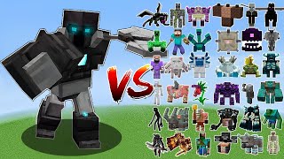 Nameless Guardian vs All Minecraft Bosses  Minecraft Mob Battle [upl. by Belicia337]