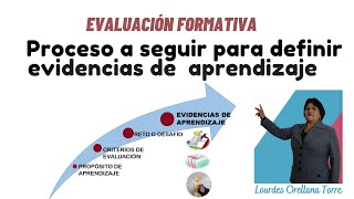 Proceso a seguir para definir evidencias de aprendizaje y ejemplo [upl. by Gargan717]