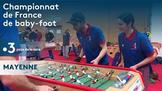 Segré  championnat de France de babyfoot en MaineetLoire [upl. by Nomael]