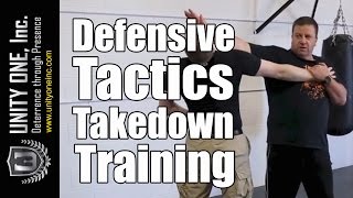 Security Guard Training  Defensive Tactics Takedown  Unity One Inc [upl. by Coffin18]