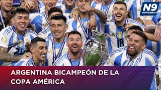 ARGENTINA BICAMPEÓN DE LA COPA AMÉRICA  NOTICIERO 9 [upl. by Ettie]