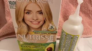 BLONDE BOX DYE BEFORE AND AFTER GARNIER NUTRISSE [upl. by Martijn534]