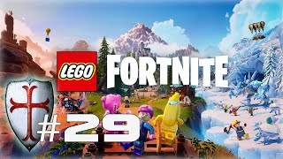 LEGO Fortnite 29  Cazando al Brutosaurio de hielo y volando al quotfin del mapaquot con un inconveniente [upl. by Nyloj540]