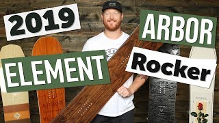 2019 Arbor Element Rocker Snowboard Review [upl. by Nala]