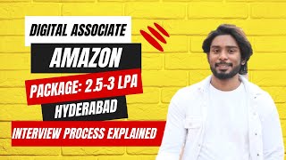 Digital Associate job in Amazon company Interview Process explained jobvacancy jobsearch [upl. by Llenral]