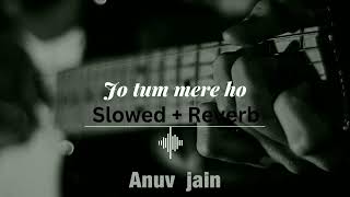 Anuv jain  jo tum mere ho Slowed  Reverb As vibes [upl. by Barsky]