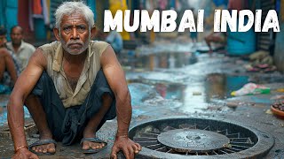 Walking Through Indias LARGEST SLUM Mumbai Dharavi walk in 4K HDR [upl. by Bilbe]