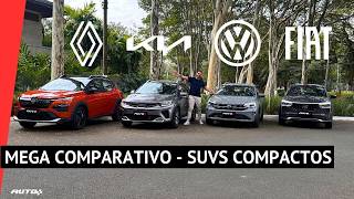 Nivus Kardian Stonic ou Fastback qual é o melhor SUV barato Confira o Mega COMPARATIVO [upl. by Ttam]