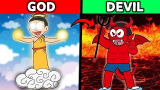 God vs Devil 😱  Funny Game 😂 [upl. by Aelyk]