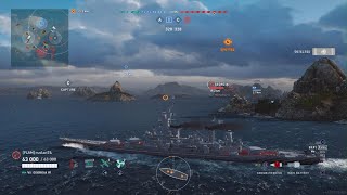 World of Warships Legends  Georgia In Div Fun [upl. by Llerat546]