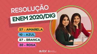 Enem 2020  Autoria Linguagem  Questão 27 Linguagens prova amarela [upl. by Aiker763]