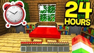 PLAYING MINECRAFT FOR 24 HOURS STRAIGHT [upl. by Ban]