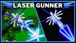 DESTRUCTIVE SATELLITE LASER GUNNER Vaporizes Builds In Build A Boat For Treasure ROBLOX [upl. by Phonsa]