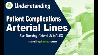 What are Arterial Lines A Lines ICU Dicrotic Notch dampening Allens Test Nursing NCLEX review 2019 [upl. by Horter]